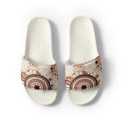 "Woven Together" Men’s Slides - Aboriginal Art by Lani