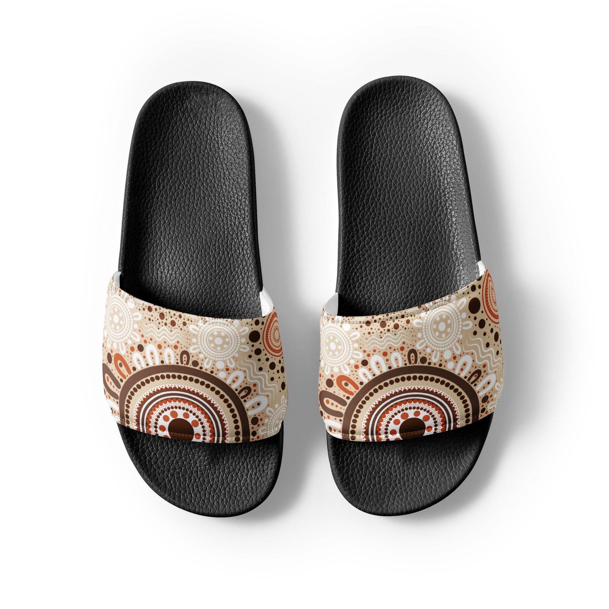 "Woven Together" Men’s Slides - Aboriginal Art by Lani