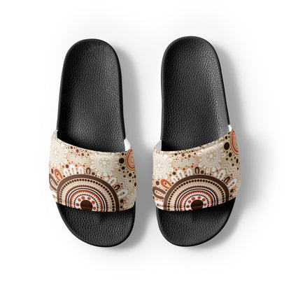"Woven Together" Men’s Slides - Aboriginal Art by Lani
