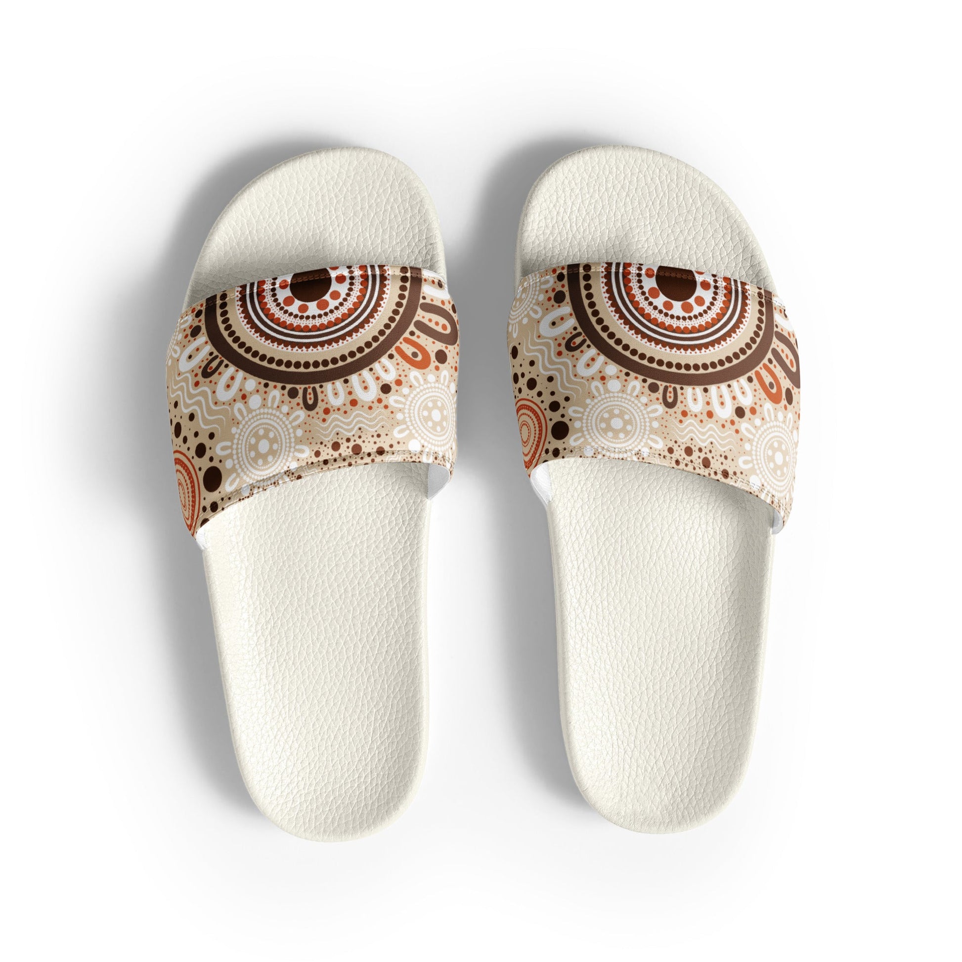 "Woven Together" Men’s Slides - Aboriginal Art by Lani