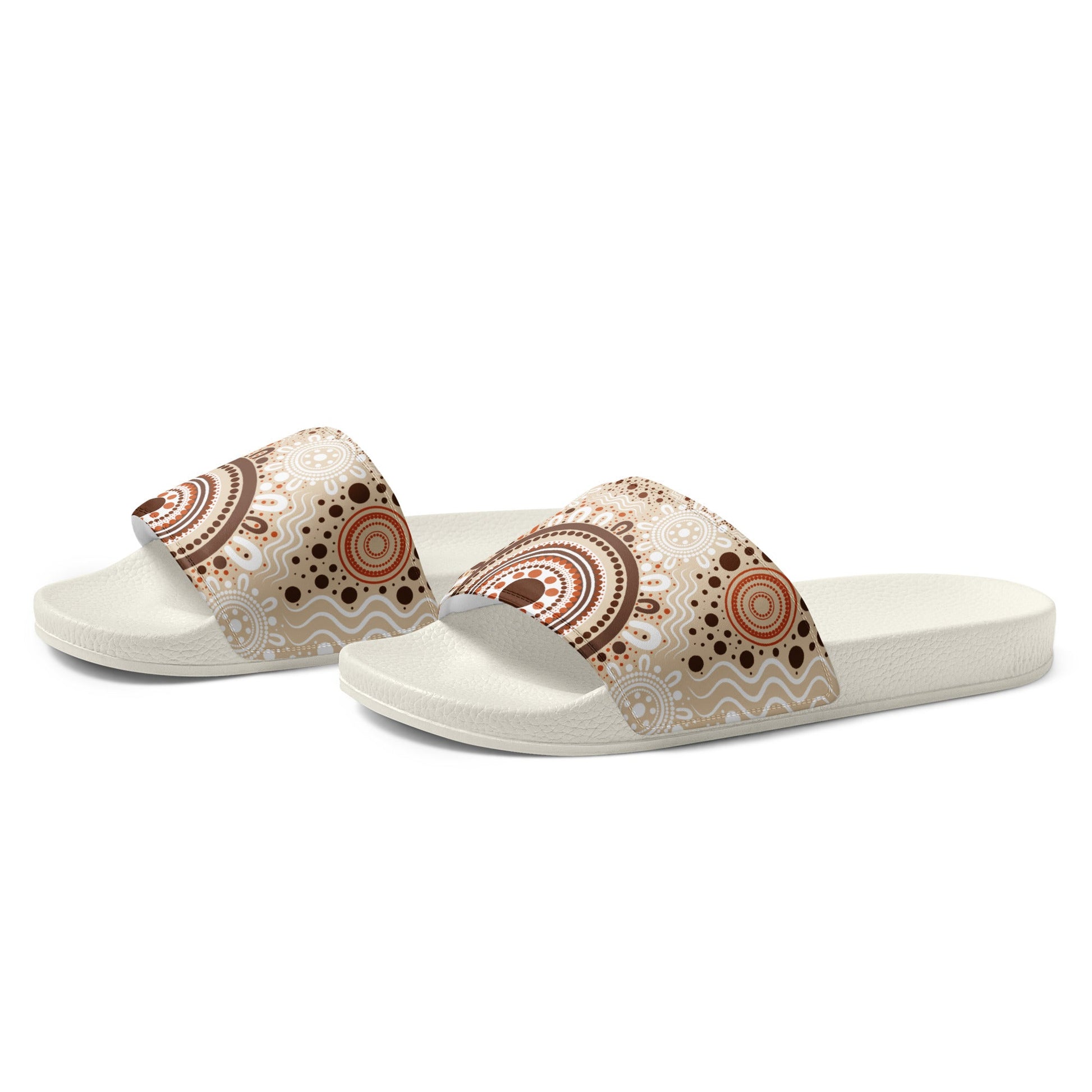 "Woven Together" Men’s Slides - Aboriginal Art by Lani