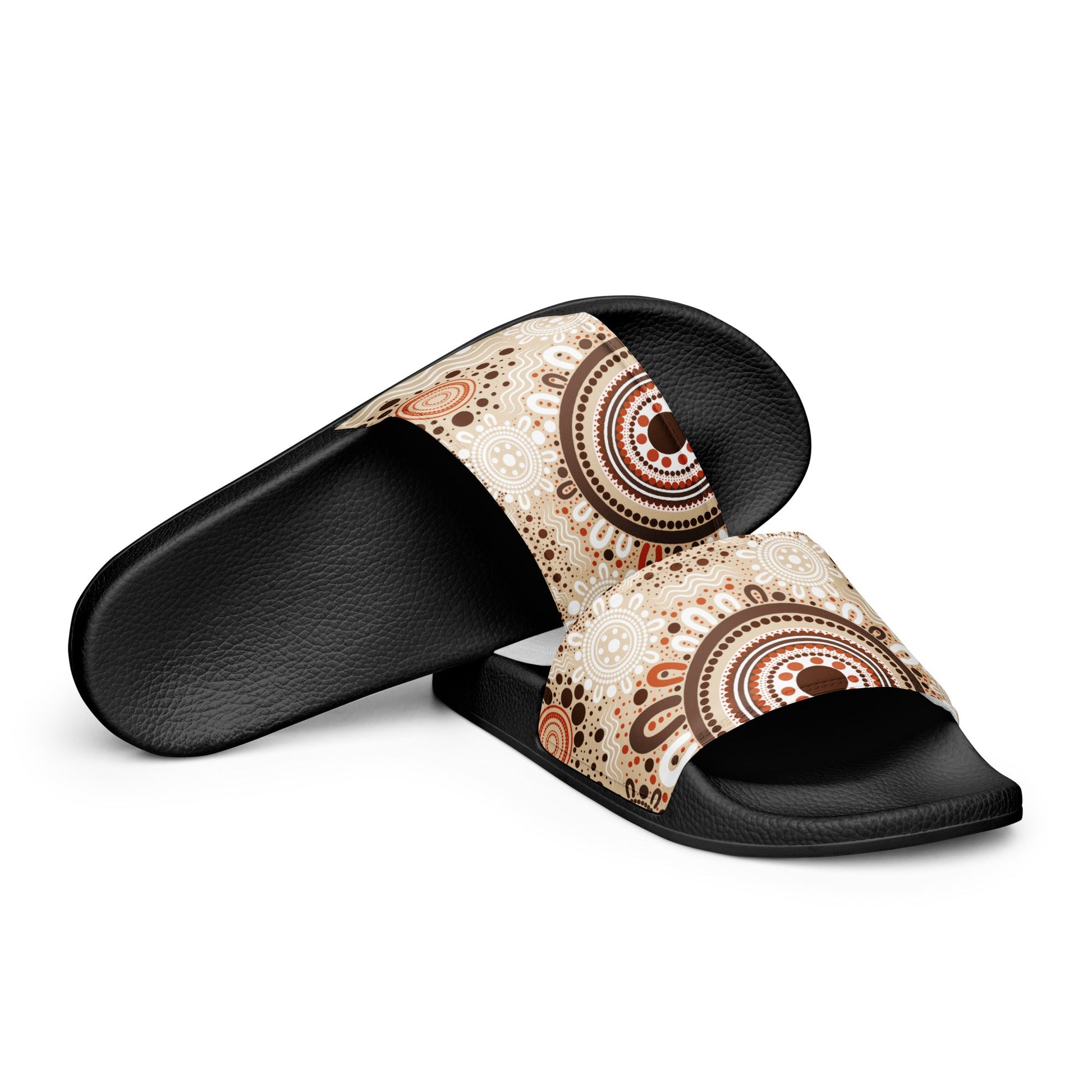 "Woven Together" Men’s Slides - Aboriginal Art by Lani