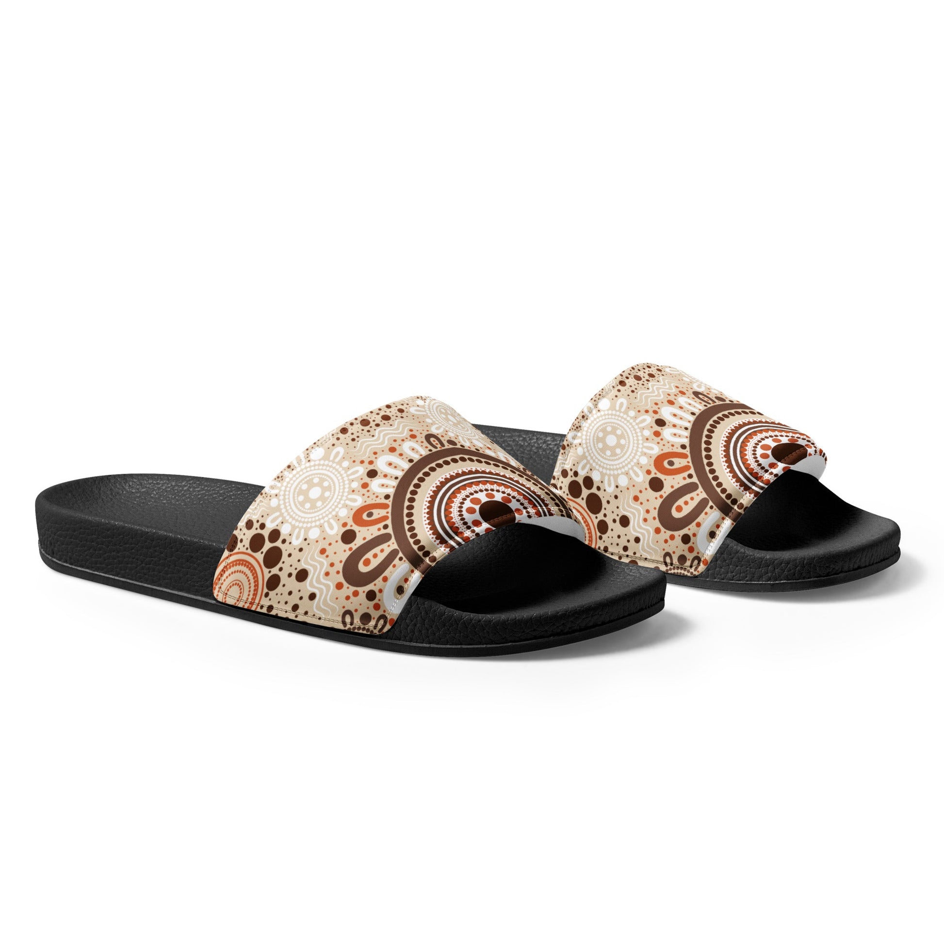 "Woven Together" Men’s Slides - Aboriginal Art by Lani