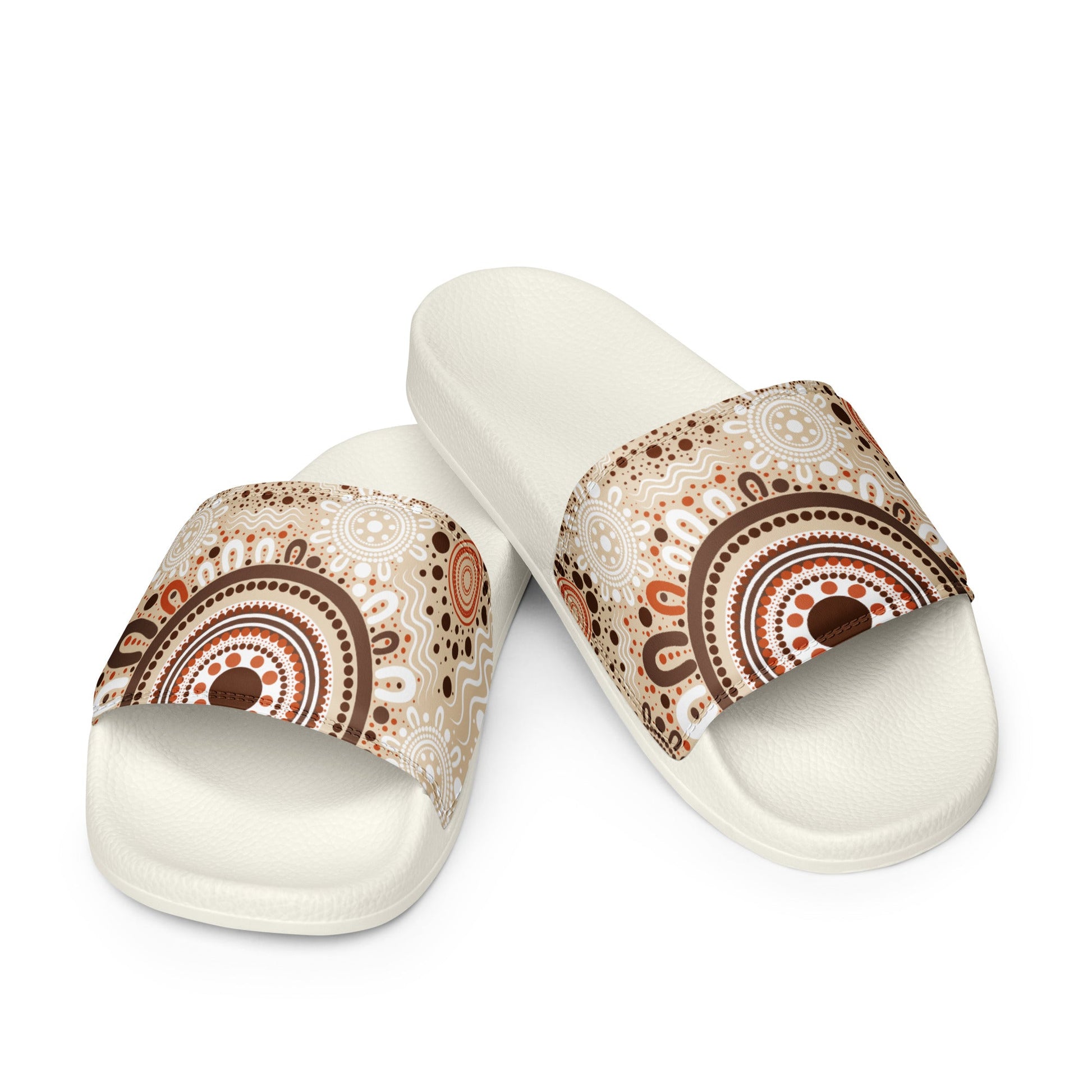 "Woven Together" Men’s Slides - Aboriginal Art by Lani