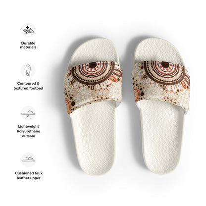"Woven Together" Men’s Slides - Aboriginal Art by Lani