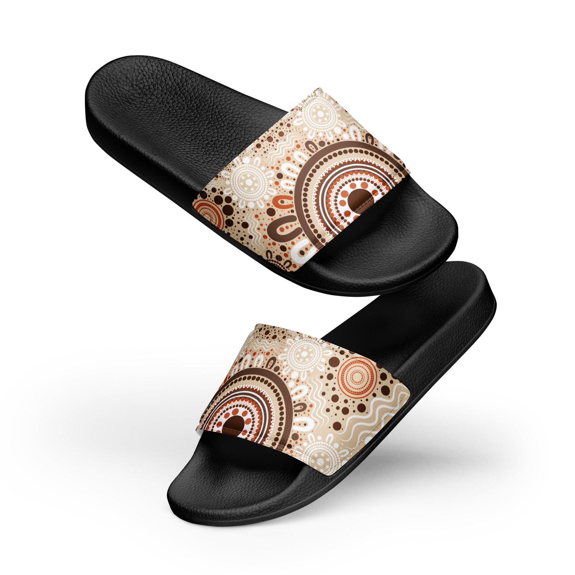 "Woven Together" Men’s Slides - Aboriginal Art by Lani