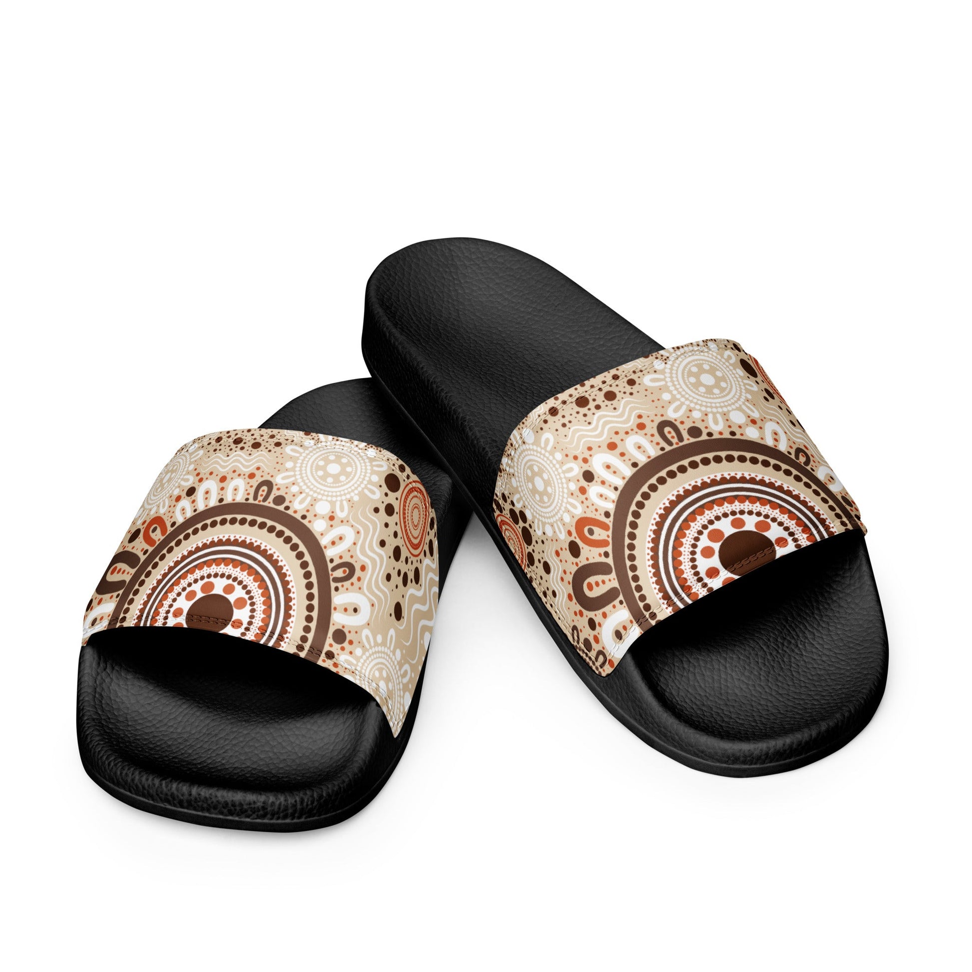 "Woven Together" Men’s Slides - Aboriginal Art by Lani