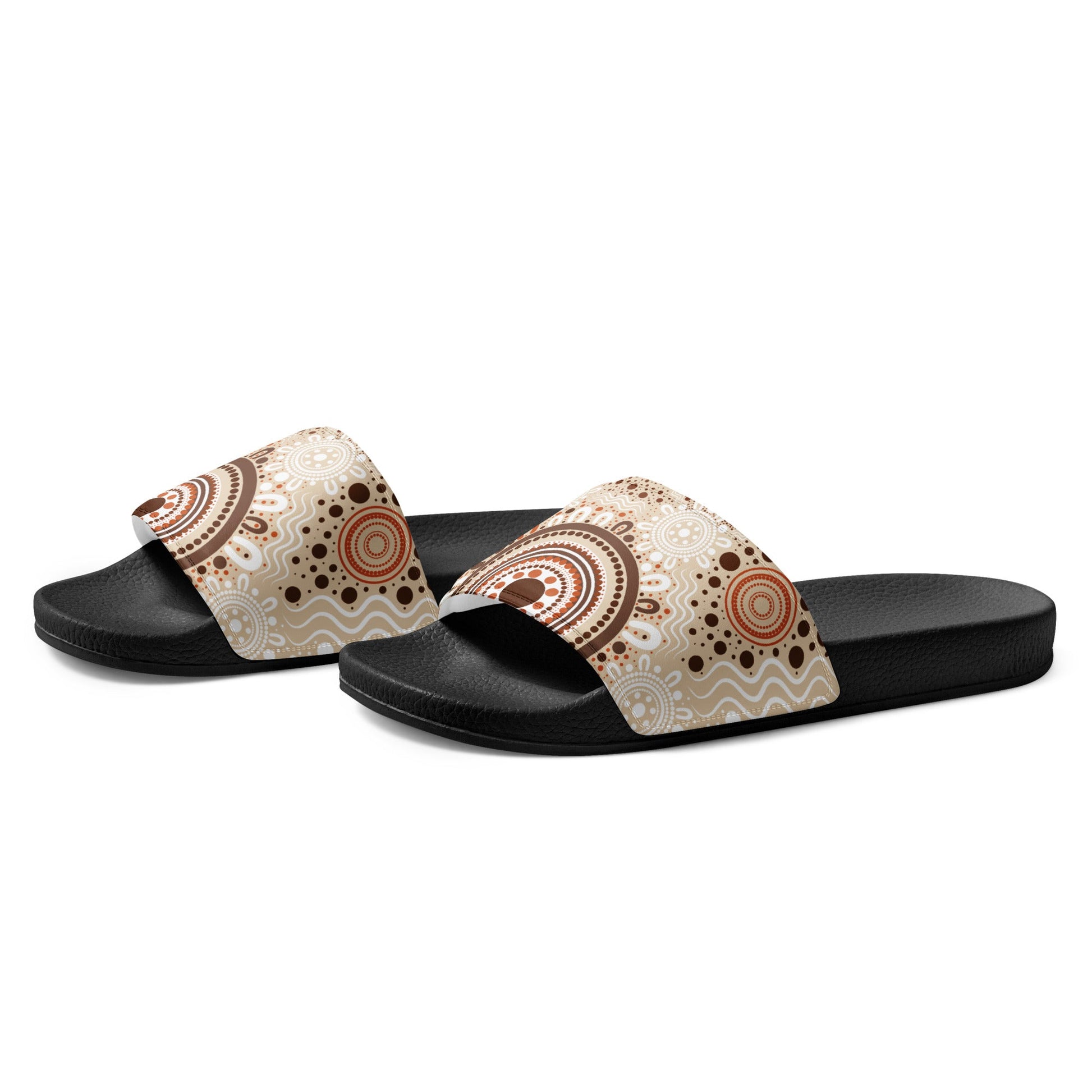 "Woven Together" Men’s Slides - Aboriginal Art by Lani