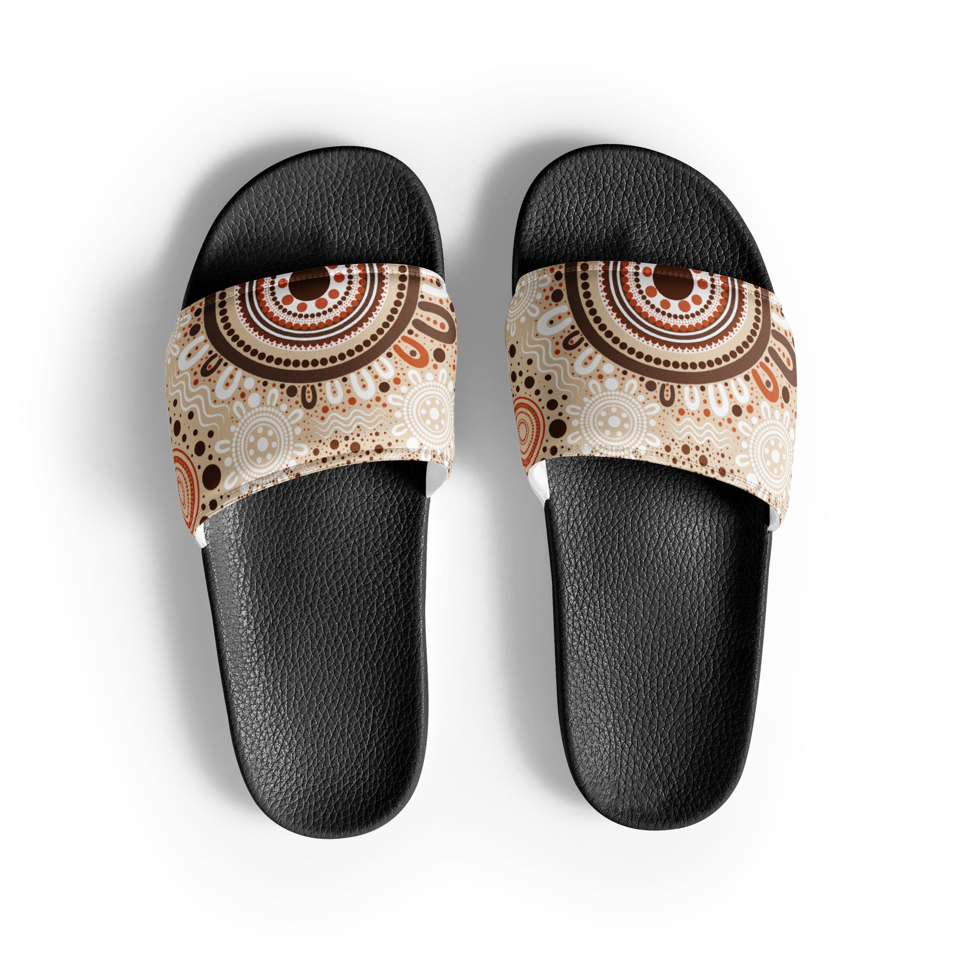 "Woven Together" Men’s Slides - Aboriginal Art by Lani