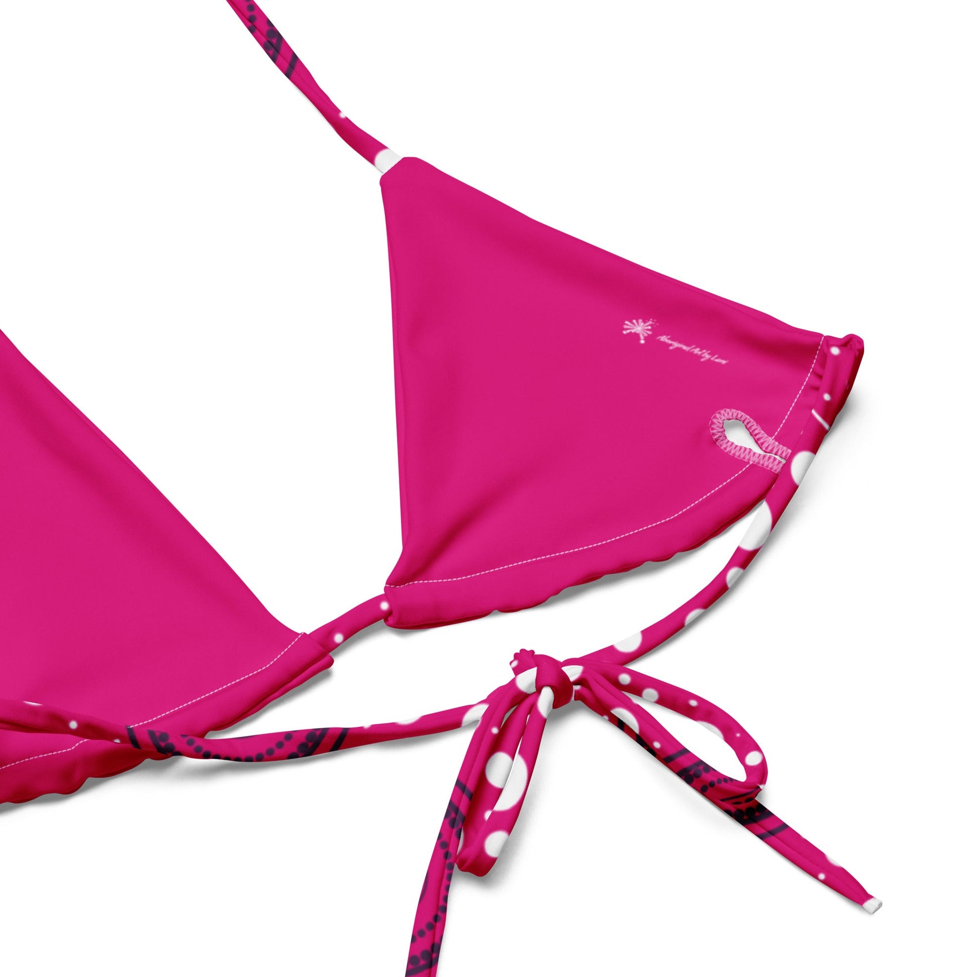 "Woven Together" Pink and Purple Bikini Set - Aboriginal Art by LaniBikini