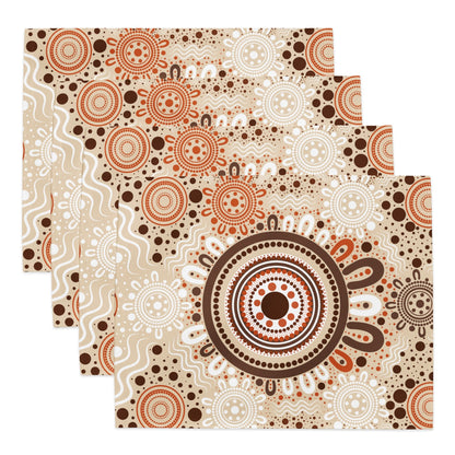 "Woven Together" Placemat Set (4 Included) - Aboriginal Art by Lani