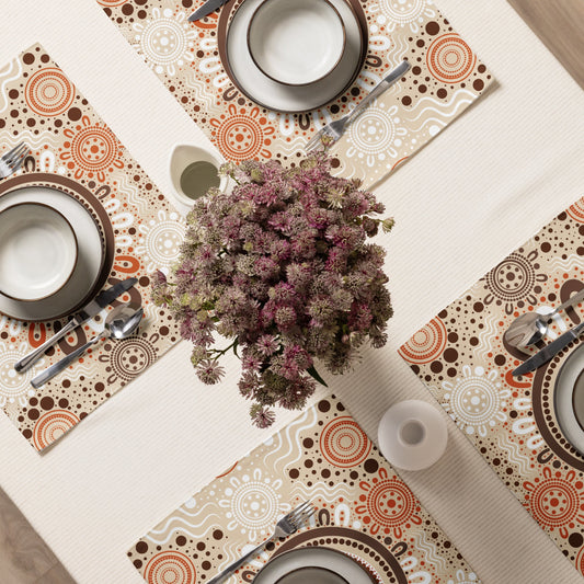 "Woven Together" Placemat Set (4 Included) - Aboriginal Art by Lani
