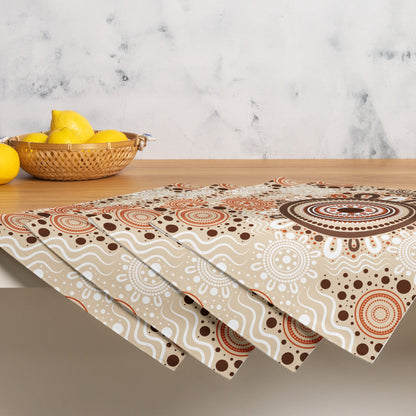 "Woven Together" Placemat Set (4 Included) - Aboriginal Art by Lani