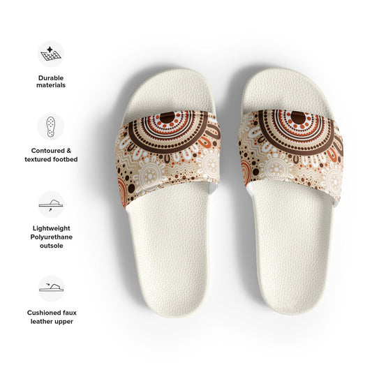 "Woven Together" Women's Slides - Aboriginal Art by Lani
