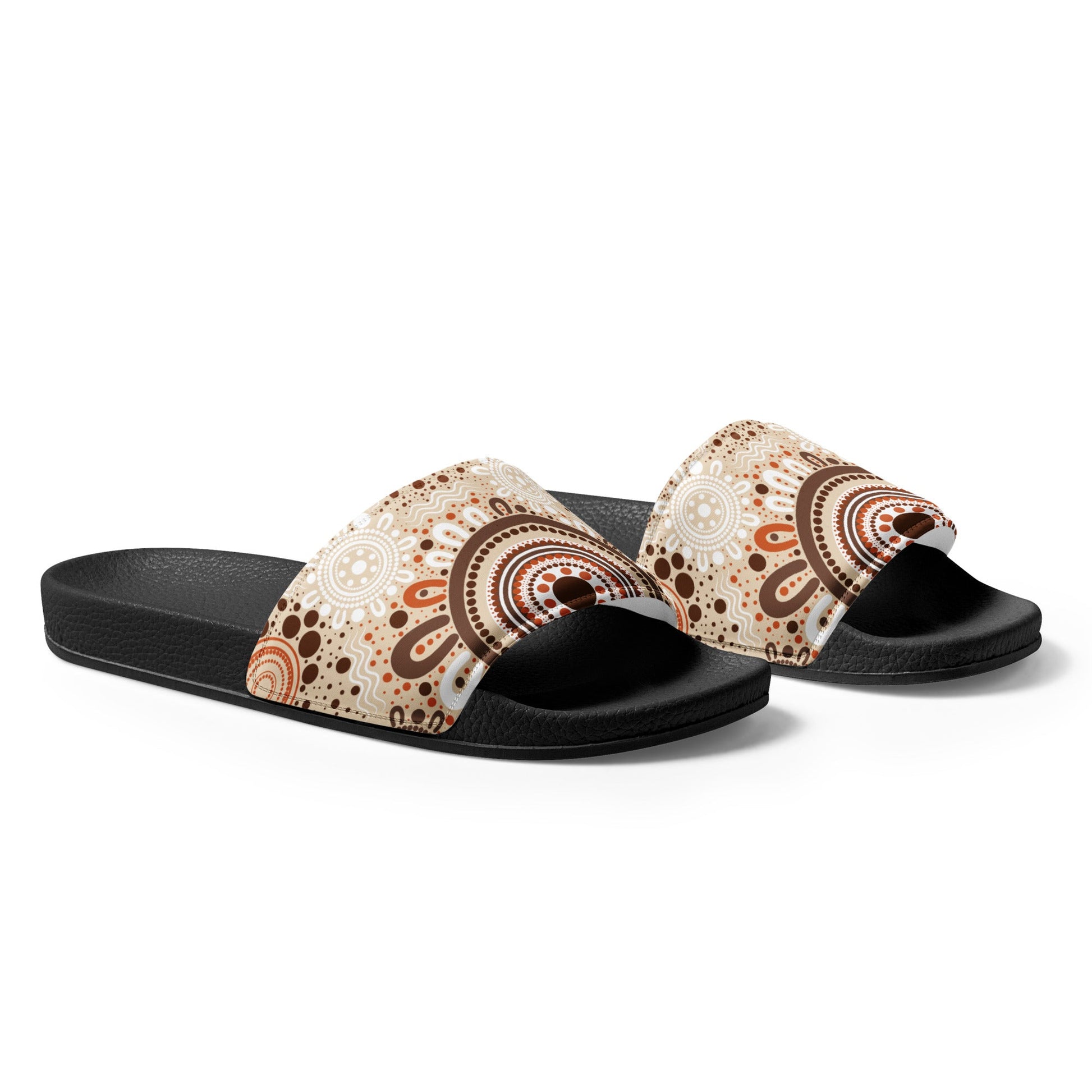 "Woven Together" Women's Slides - Aboriginal Art by Lani