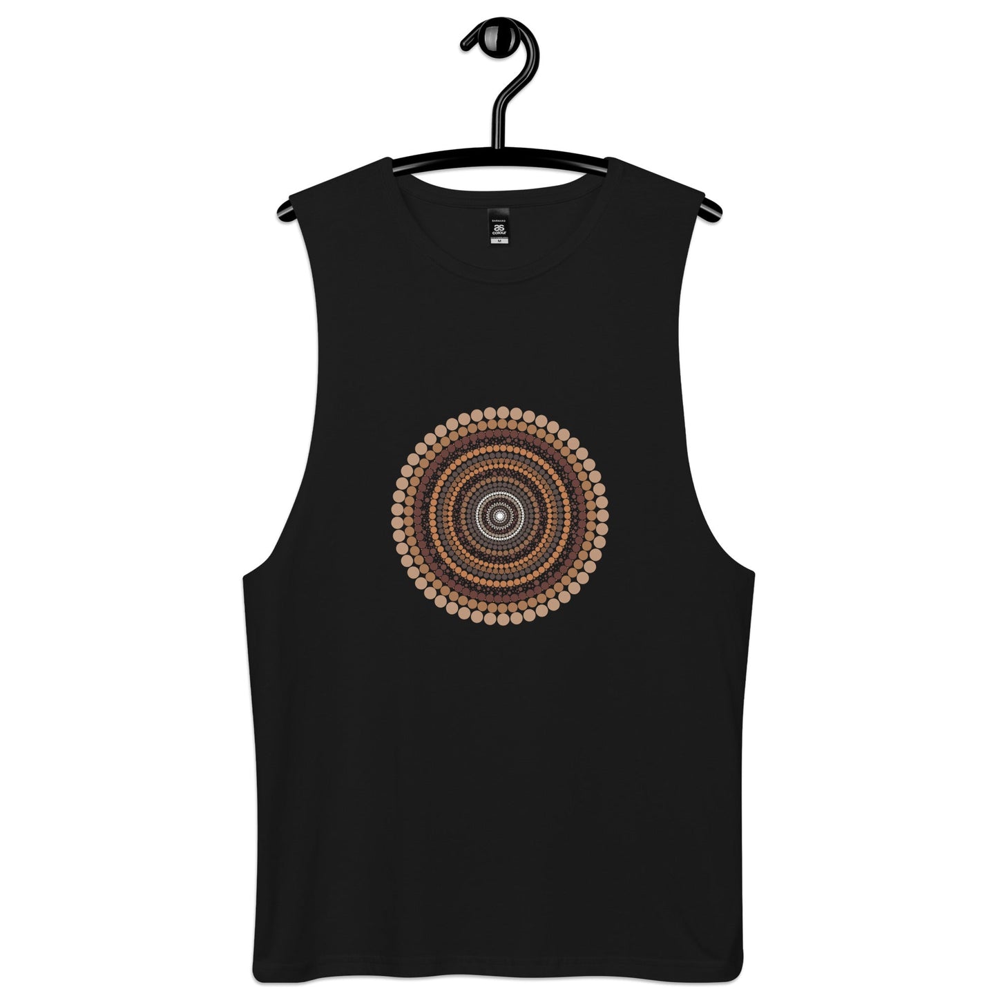Yarning Circle Men’s Drop Arm Tank Top - Aboriginal Art by Lani