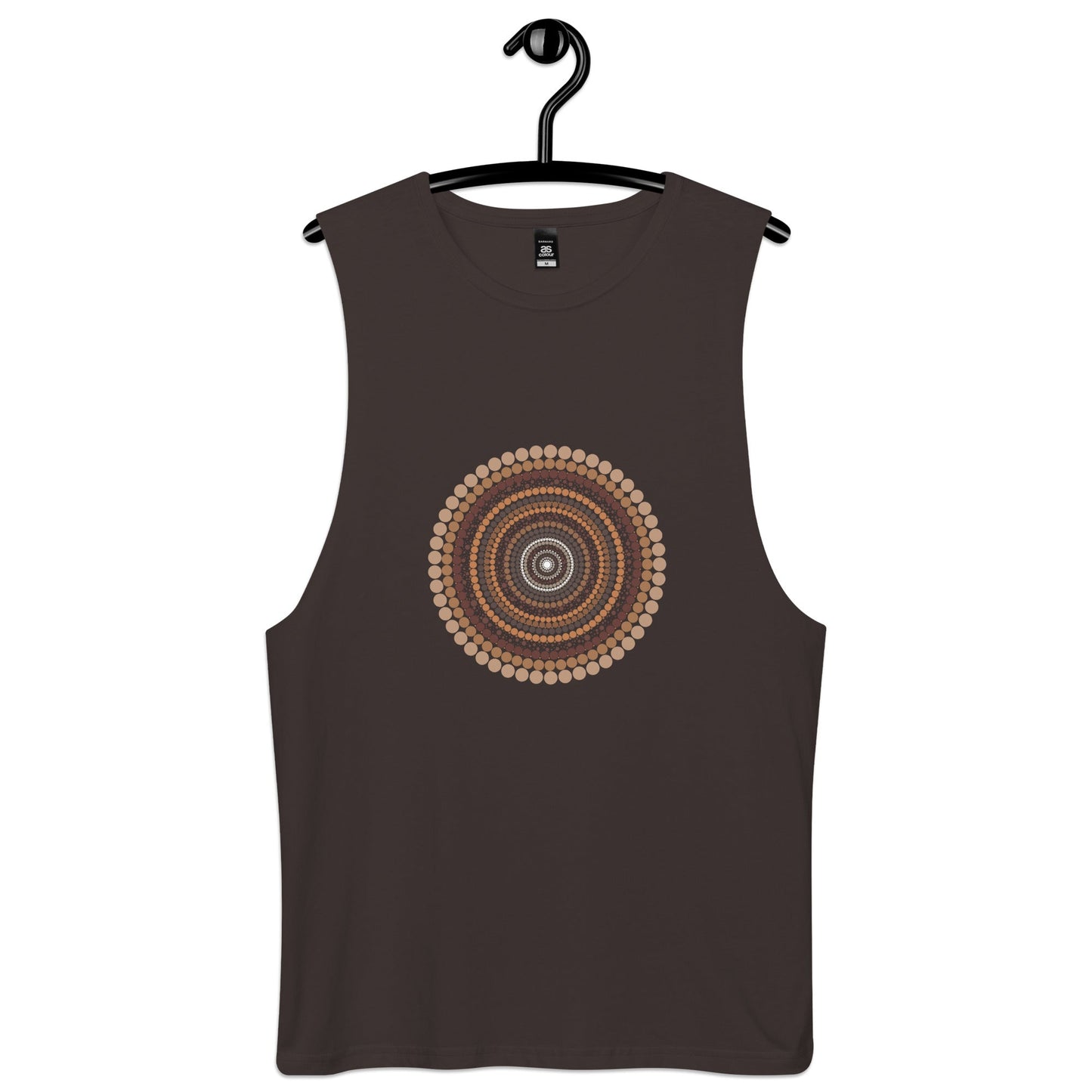 Yarning Circle Men’s Drop Arm Tank Top - Aboriginal Art by Lani