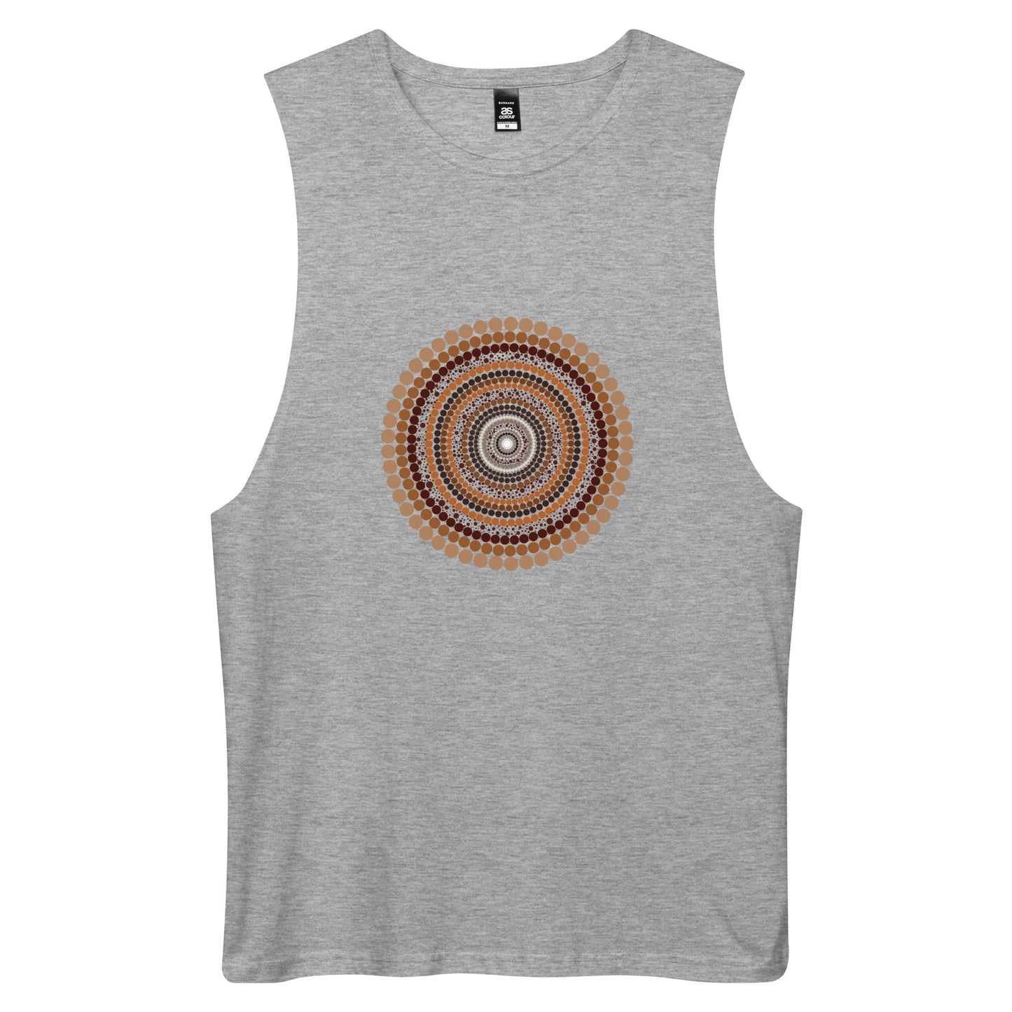 Yarning Circle Men’s Drop Arm Tank Top - Aboriginal Art by Lani